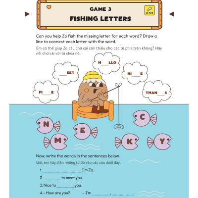 Level Up - 100 Trò Chơi Từ Vựng Tiếng Anh - Lớp 3