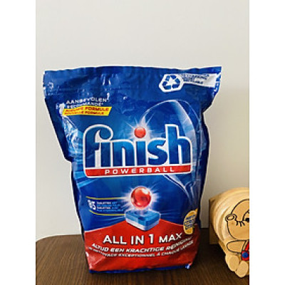 Viên rửa bát Finish All in one MAX 85 viên Hương Chanh