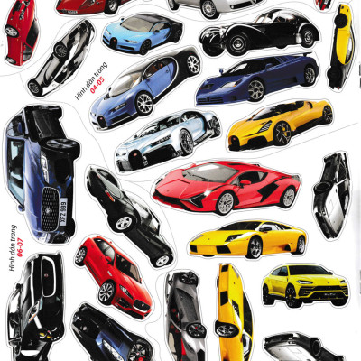 Bóc Dán Hình Sticker Thông Minh - Cars: Các Hãng Xe Hơi Trên Thế Giới Tập 1 _VT