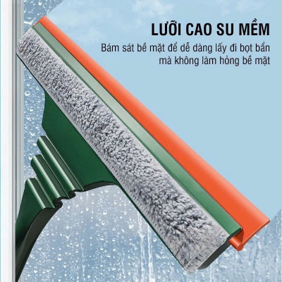 Cây lau kính, gạt chùi kính đa năng 2 đầu trong 1