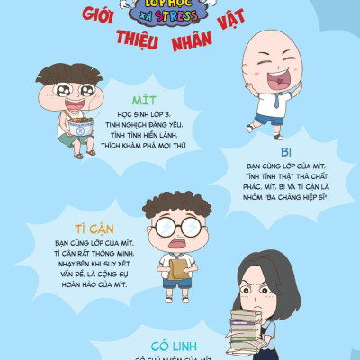 Sách - Truyện Tranh Lớp Học Xả Stress - Bí Kíp Vượt Qua Kỳ Thi