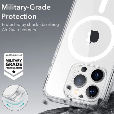 Ốp Lưng dành cho iPhone 13 Pro Max ESR Classic Hybrid Case Km bảo vệ camera và kính cường lực - Hàng Chính Hãng
