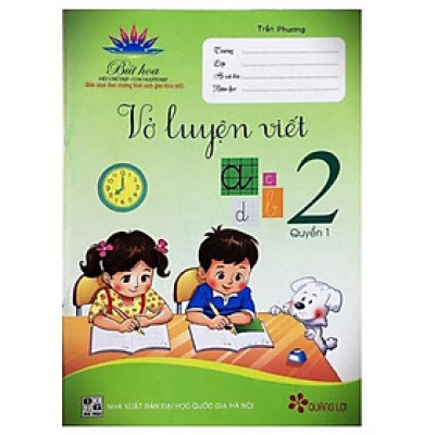 Sách - Vở luyện viết Lớp 2 Quyển 1