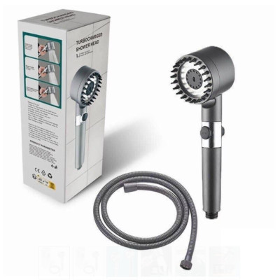 Vòi tắm hoa sen KG28  4in1 kèm đầu cọ massage 3 chế độ nước, đầu vòi có lõi lọc cao cấp tặng kèm dây sen 1m5- Hàng chính hãng