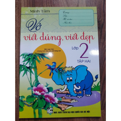 Sách - Vở Viết Đúng Viết Đẹp Lớp 2 Tập 2