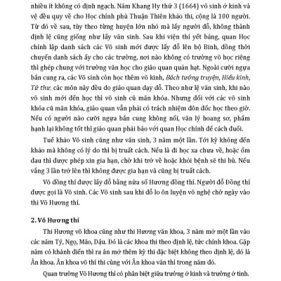 Võ Cử Và Người Đỗ Võ Khoa Ở Nước Ta 