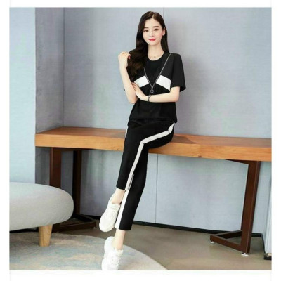 Đồ bộ nữ phối khóa kéo chữ V thời trang độc đáo