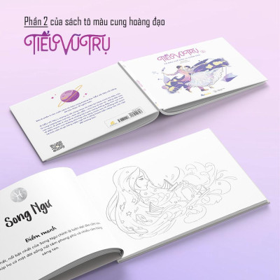 Sách Tiểu Vũ Trụ 2 - Tô Màu Thế Giới 12 Chòm Sao - AZB