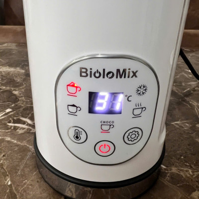 Máy tạo bọt sữa, cà phê, ca cao New Digital 5 trong 1 chuyên nghiệp thương hiệu Mỹ Biolomix BMF102E - Hàng nhập khẩu