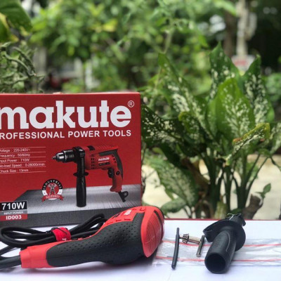 MÁY KHOAN ĐỘNG LỰC 710W MAKUTE ID003 RED- HÀNG CHÍNH HÃNG