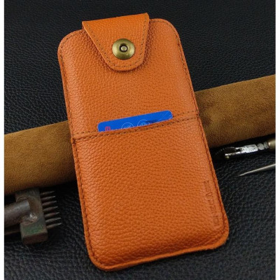 Bao Da Rút cho Iphone 12 Pro Max 13 Pro Max 14 Pro Max Có Quai Cài Da Bò Hạt