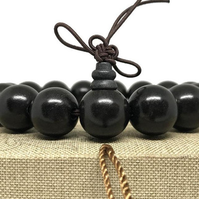 VÒNG TAY GỖ MUN SIZE HẠT 15MM -15 HẠT