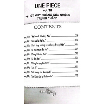 Sách - One Piece - Tập 98 - “Phút Huy Hoàng Của Những Trung Thần” - Bản Bìa Áo (Tái Bản 2025)
