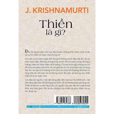 Sách - Thiền Là Gì - J. Krishnamurti