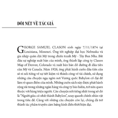 Người Giàu Nhất Thành Babylon (Bìa Cứng - KV) 	