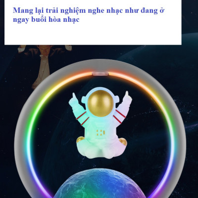 Đèn phi hành gia ,kết nối không dây loa bluetooth, USB  âm thanh trầm sống động ( Hàng nhập khẩu)