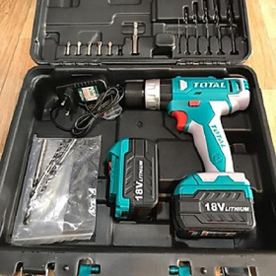 MÁY KHOAN BÚA DÙNG PIN 18V (0.8-10MM) (KÈM THEO 2 PIN) TOTAL TIDLI228180 - HÀNG CHÍNH HÃNG