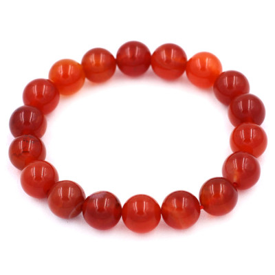 [Mệnh Hỏa, Thổ] Vòng Tay Chuỗi Hạt Mã Não Cam 8 Ly - Vòng Size Nhỏ