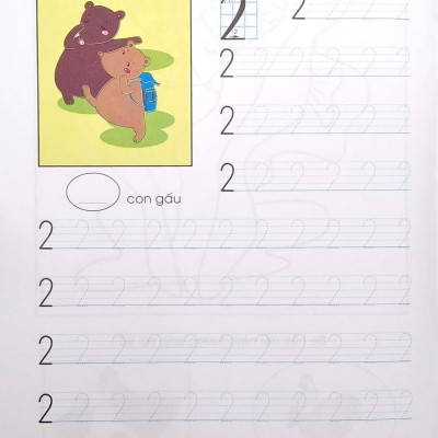 Tô Màu Làm Quen Chữ Số - Dành Cho Bé 5-6 Tuổi