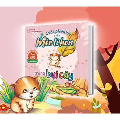 Sách - Cuộc Phiêu Lưu Của Mèo Tí Hon Trong Bụi Cây - 20 Stickers Con Vật Đáng Yêu - Megabook