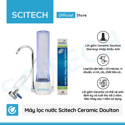 Máy lọc nước Nano Scitech Ceramic (Không dùng điện, không nước thải) - Hàng chính hãng