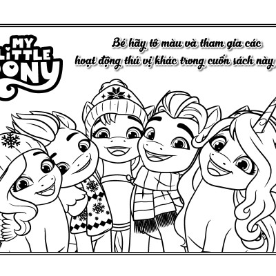 My Little Pony - Sách Tô Màu & Thực Hành Khổ Lớn