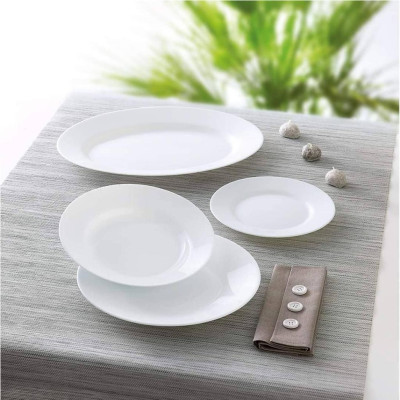 Bộ 6 đĩa (dĩa) thủy tinh sâu lòng Luminarc Everyday 23cm N2056*6 | Hàng chính hãng