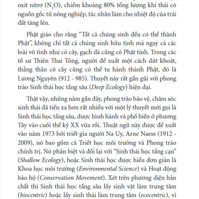 Bảo Vệ Môi Trường - Qua Góc Nhìn Của Tôn Giáo Và Triết Học