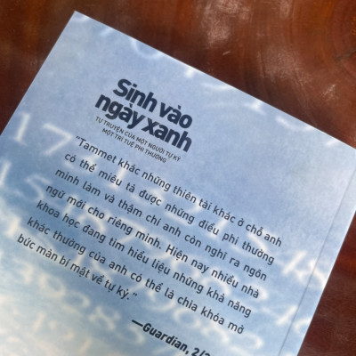 (in lần thứ hai năm 2022) KHOA HỌC KHÁM PHÁ - SINH VÀO NGÀY XANH - Daniel Tammet - Phạm Ngọc Diệp dịch – NXb Trẻ - bìa mềm