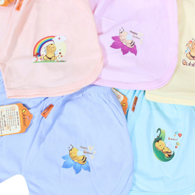 Bộ sơ sinh 100% cotton màu ngắn bác sĩ BABIBOO - BBC19