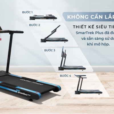 |GIÁ SỐC| Máy chạy bộ GINTELL SmarTrek Plus | Nâng dốc | Gấp gọn | BH 1 Năm