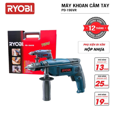 Máy khoan cầm tay đa năng điện 710W RYOBI (KYOCERA) - PD-196VR - Hàng Chính Hãng