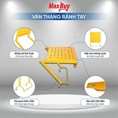 Ván thang rảnh tay Nikawa, Bậc thang cơ động đa năng, gấp/rút linh hoạt, dùng cho thang gấp, thang rút, thang đa năng – Hàng chính hãng 