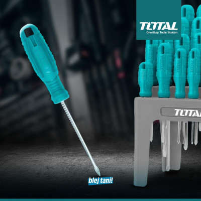 BỘ 26 TUA VÍT DẸP, BAKE, SAO, VUÔNG TOTAL THTDC252601 - HÀNG CHÍNH HÃNG