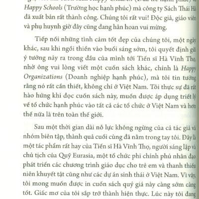Happy Organizations - Hiểu Và Ứng Dụng Tổng Hạnh Phúc Quốc Gia (Gnh), Hướng Tới Lãnh Đạo Dựa Trên Sự Chuyển Hoá 