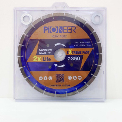 LƯỠI CẮT GẠCH ĐÁ 24 RĂNG PHI Ø 350MM RSA14002 chuyên cắt gạch, đá chất lượng cao chính hãng