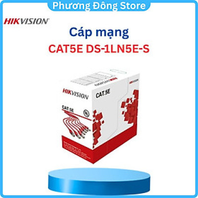 Dây cáp mạng CAT5E Hikvision DS-1LN5E-S - Hàng chính hãng