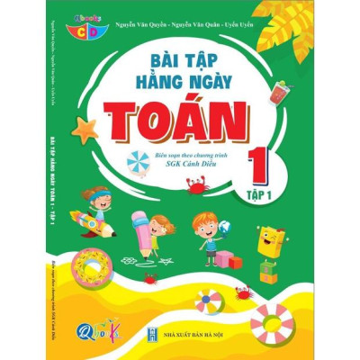 Sách - Combo Bài Tập Hằng Ngày Toán và Tiếng Việt lớp 1 - Cánh Diều - Tập 1 (2 cuốn)