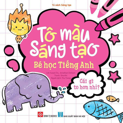 Sách - Bộ Sách Tô Màu Sáng Tạo - Bé Học Tiếng Anh (Bộ 6 Cuốn)
