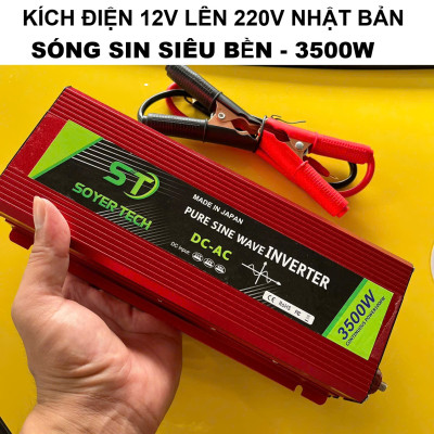 Kích Điện Nhật Bản 3500W Sóng Sin Chuẩn – Dùng Cho Gia Đình, Xe Hơi, Cực Ổn Định, ĐÈN TRANG TRÍ , ĐỒNG HỒ TREO TƯỜNG