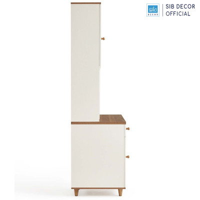 Bàn Làm Việc Phối Hệ Tủ Sách Nhiều Ngăn Thương Hiệu SIB Decor BLV99