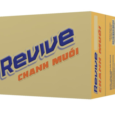 Thùng 24 Chai Nước Giải Khát Revive Chanh Muối (390ml/Chai)