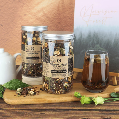 Trà gạo lứt đậu đen GUfoods vị Khổ qua rừng (Mướp đắng rừng) - Hương vị độc đáo, Giải nhiệt hiệu quả, Healthy, Eat clean