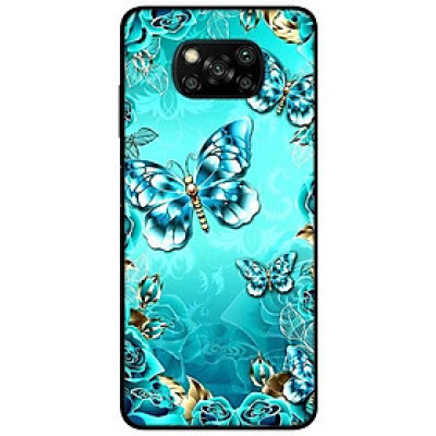 Ốp lưng dành cho Xiaomi Poco X3 mẫu Bướm Pha Lê