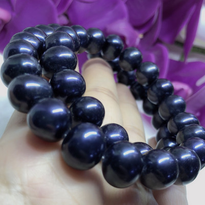 Bộ Vòng Cổ - Vòng Tay Ngọc Trao Đen Cao Cấp - 4A-BNTD010