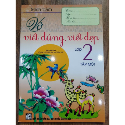 Sách Vở Viết Đúng Viết Đẹp Lớp 2 Tập 1