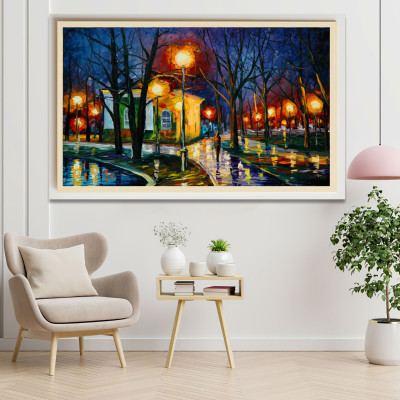 Tranh Treo Tường Tranh Tráng Gương-Sơn Dầu Bắc Âu