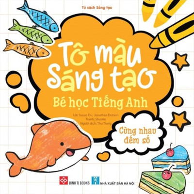 Sách - Bộ Sách Tô Màu Sáng Tạo - Bé Học Tiếng Anh (Bộ 6 Cuốn)