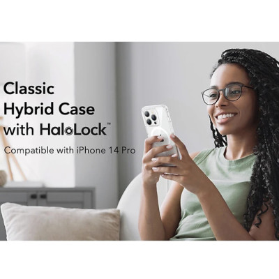 Ốp Lưng dành cho iPhone 13 Pro Max ESR Classic Hybrid Case Km bảo vệ camera và kính cường lực - Hàng Chính Hãng