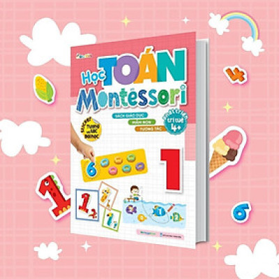 Sách - Học Toán Montessori 1 - Phát Triển Trí Tuệ 4+ - Megabook